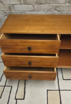 Grande enfilade vintage années 60/70 – 3 tiroirs – design moderniste