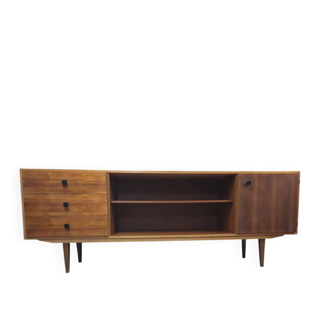 Grande enfilade vintage années 60/70 – 3 tiroirs – design moderniste