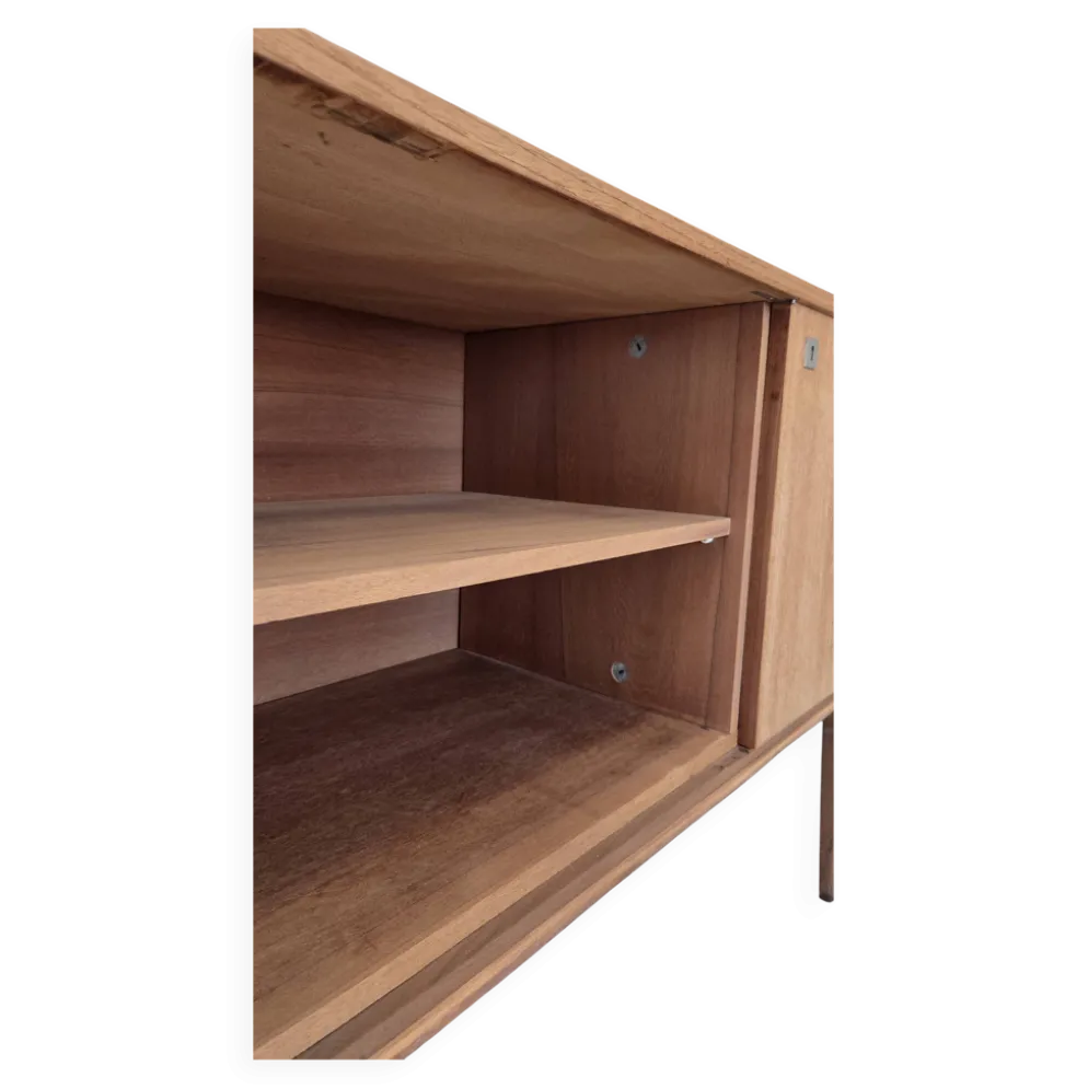 Grande enfilade vintage en teck 220 cm – Années 60/70 – Design scandinave