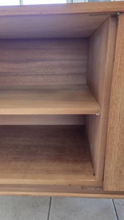 Grande enfilade vintage en teck 220 cm – Années 60/70 – Design scandinave