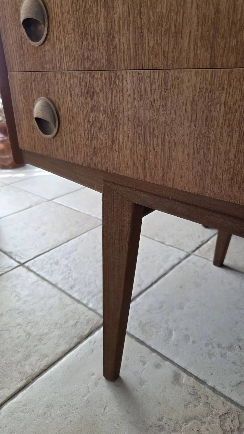 Grande enfilade vintage en teck 220 cm – Années 60/70 – Design scandinave