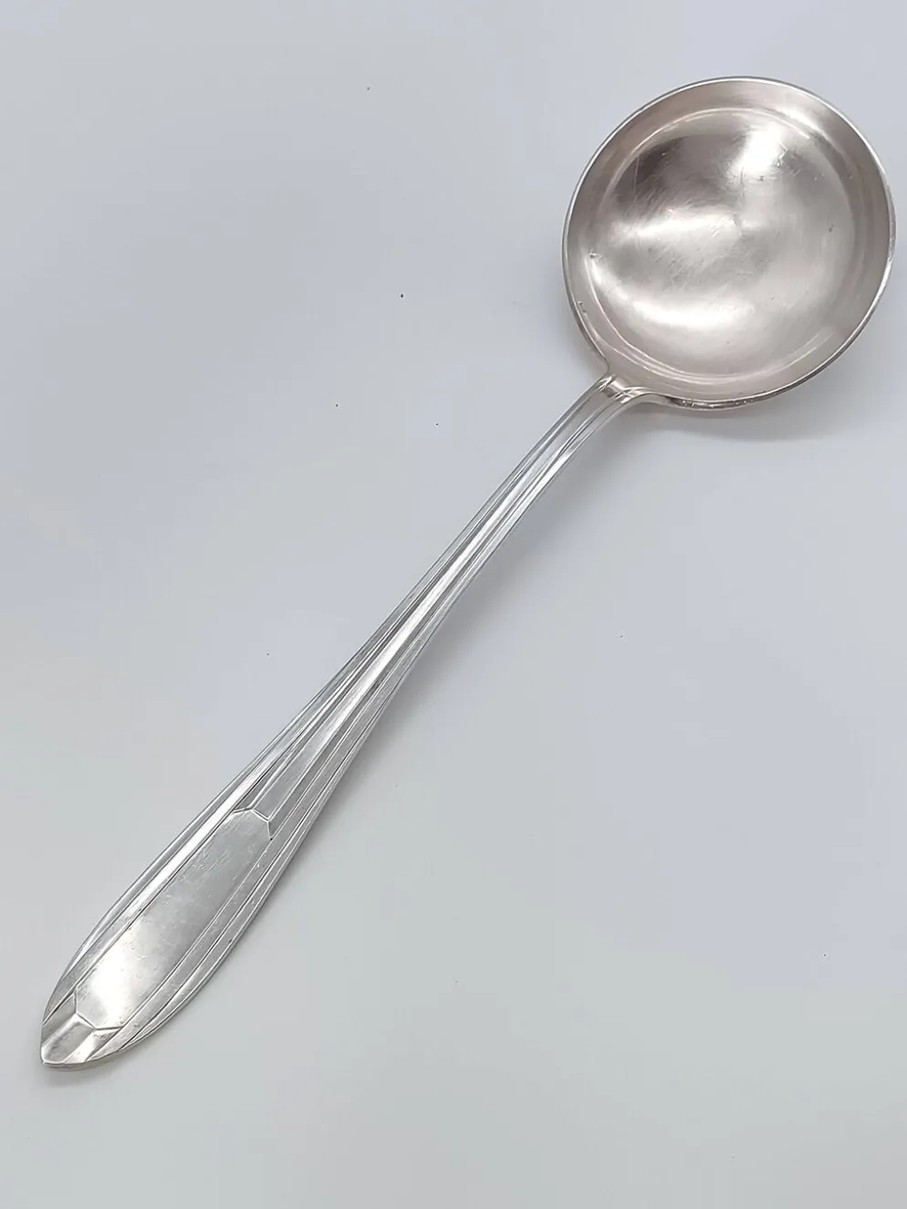 Grande Louche Art Déco Métal Argenté Poinçon Le Mondial service couvert