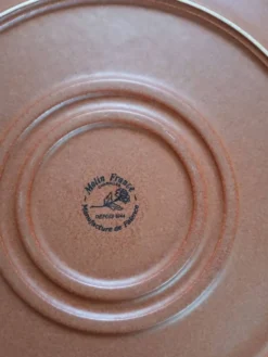 12 grandes assiettes plates Molin / Charolles