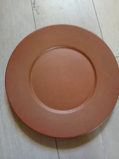 12 grandes assiettes plates Molin / Charolles