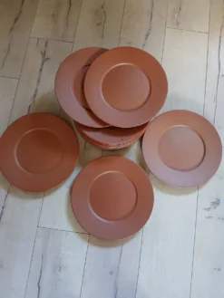 12 grandes assiettes plates Molin / Charolles