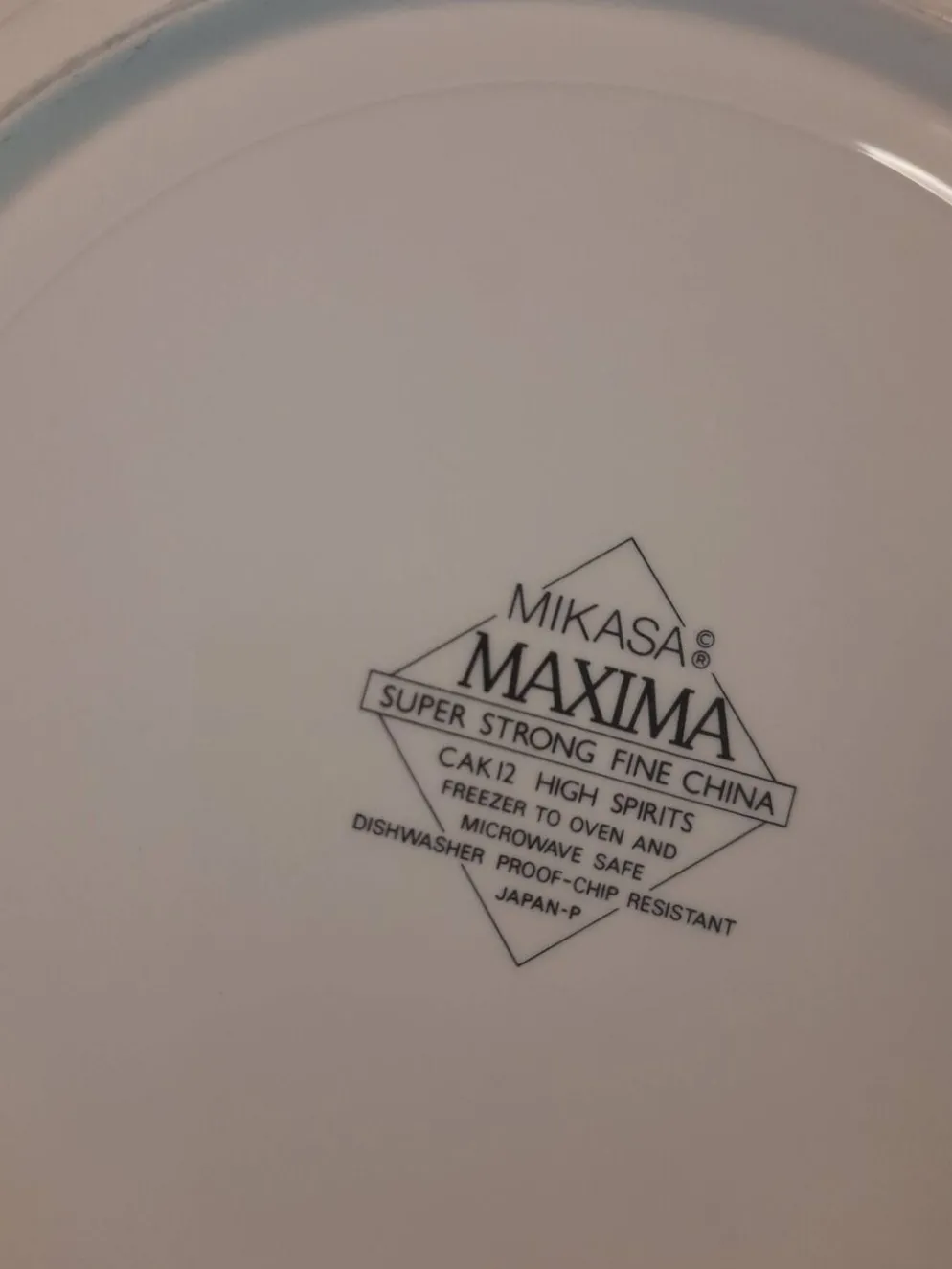 3 grandes assiettes postmodernes Mikasa Maxima