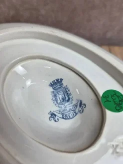 Grande saucière ancienne Gien – Terre de Fer – modèle Dreux