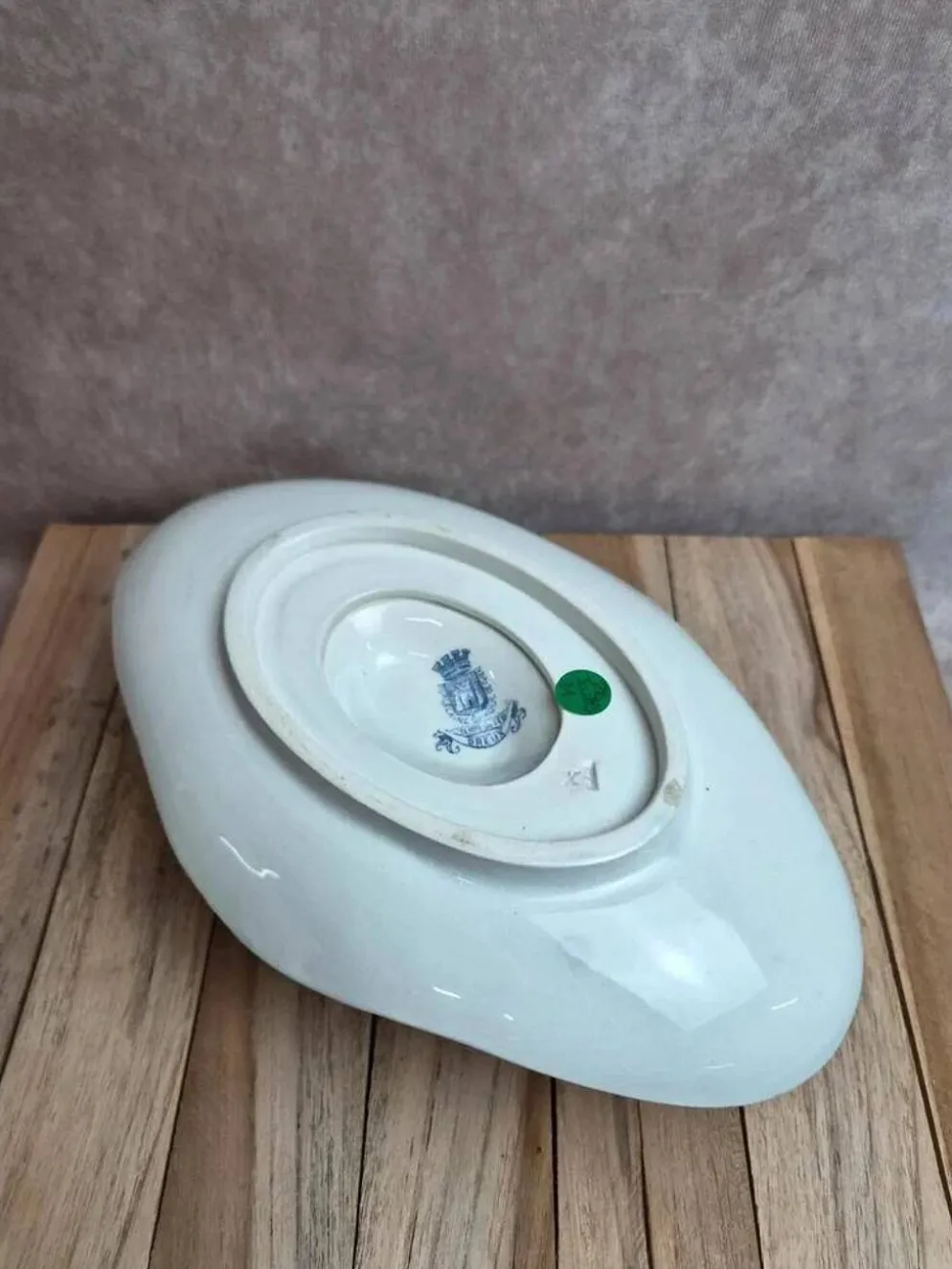 Grande saucière ancienne Gien – Terre de Fer – modèle Dreux