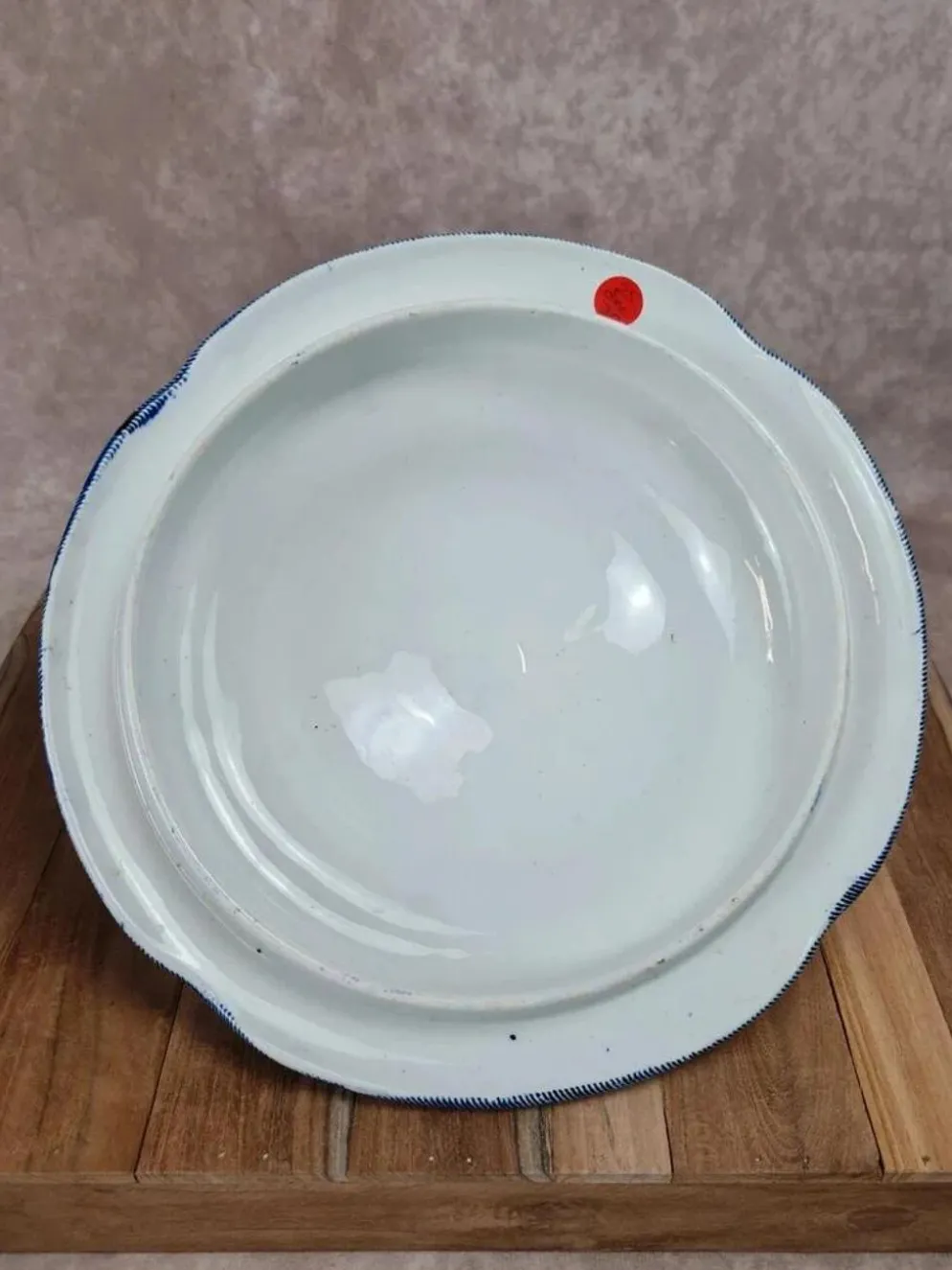 Grande soupière ancienne Creil & Montereau – Modèle Flora