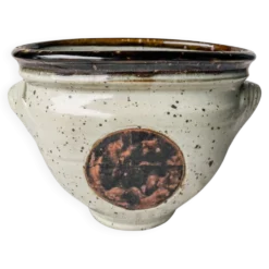 Grande Soupière en Grès Pyrité
