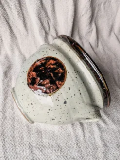 Grande Soupière en Grès Pyrité