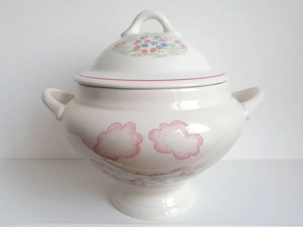 Grande soupière en porcelaine Orchies Moulin des Loups Saint-Amand - Légumier 2,5 litres