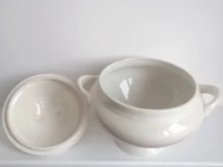 Grande soupière en porcelaine Orchies Moulin des Loups Saint-Amand - Légumier 2,5 litres