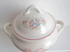 Grande soupière en porcelaine Orchies Moulin des Loups Saint-Amand - Légumier 2,5 litres
