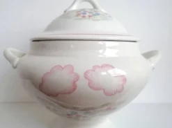 Grande soupière en porcelaine Orchies Moulin des Loups Saint-Amand - Légumier 2,5 litres