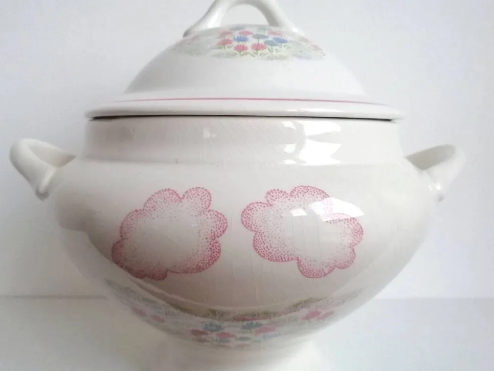 Grande soupière en porcelaine Orchies Moulin des Loups Saint-Amand - Légumier 2,5 litres