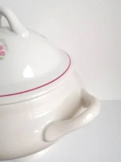 Grande soupière en porcelaine Orchies Moulin des Loups Saint-Amand - Légumier 2,5 litres