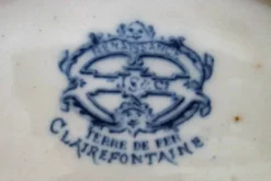 Grande soupière Renaissance terre de fer clairefontaine js & Cie, XIXème.