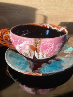 2 grandes tasses déjeuners Vallauris
