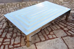 Grande Table Basse Années 70 Attribué A La Maison Jansen