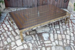 Grande Table Basse Années 70 Attribué A La Maison Jansen