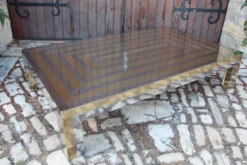 Grande Table Basse Années 70 Attribué A La Maison Jansen