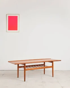 Grande table basse de Grete Jalk, design danois Mid-Century