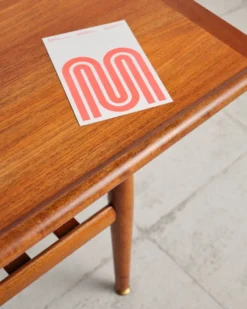 Grande table basse de Grete Jalk, design danois Mid-Century