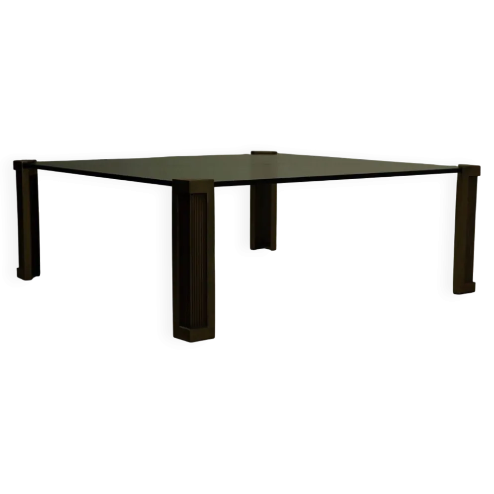 Grande table basse monumentale modèle T14 par Peter Ghyczy années 1970
