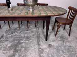 Grande table bistrot ovale dimensions 255 cm