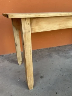 Grande table de café bistrot alsacienne sapin naturel brut french bistro table 1930