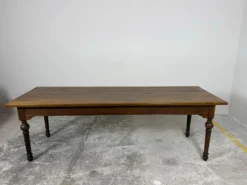 Grande table de ferme ancienne en chêne – 229 cm