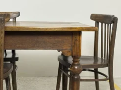 Grande table de ferme ancienne en chêne – 229 cm