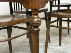 Grande table de ferme ancienne en chêne – 229 cm