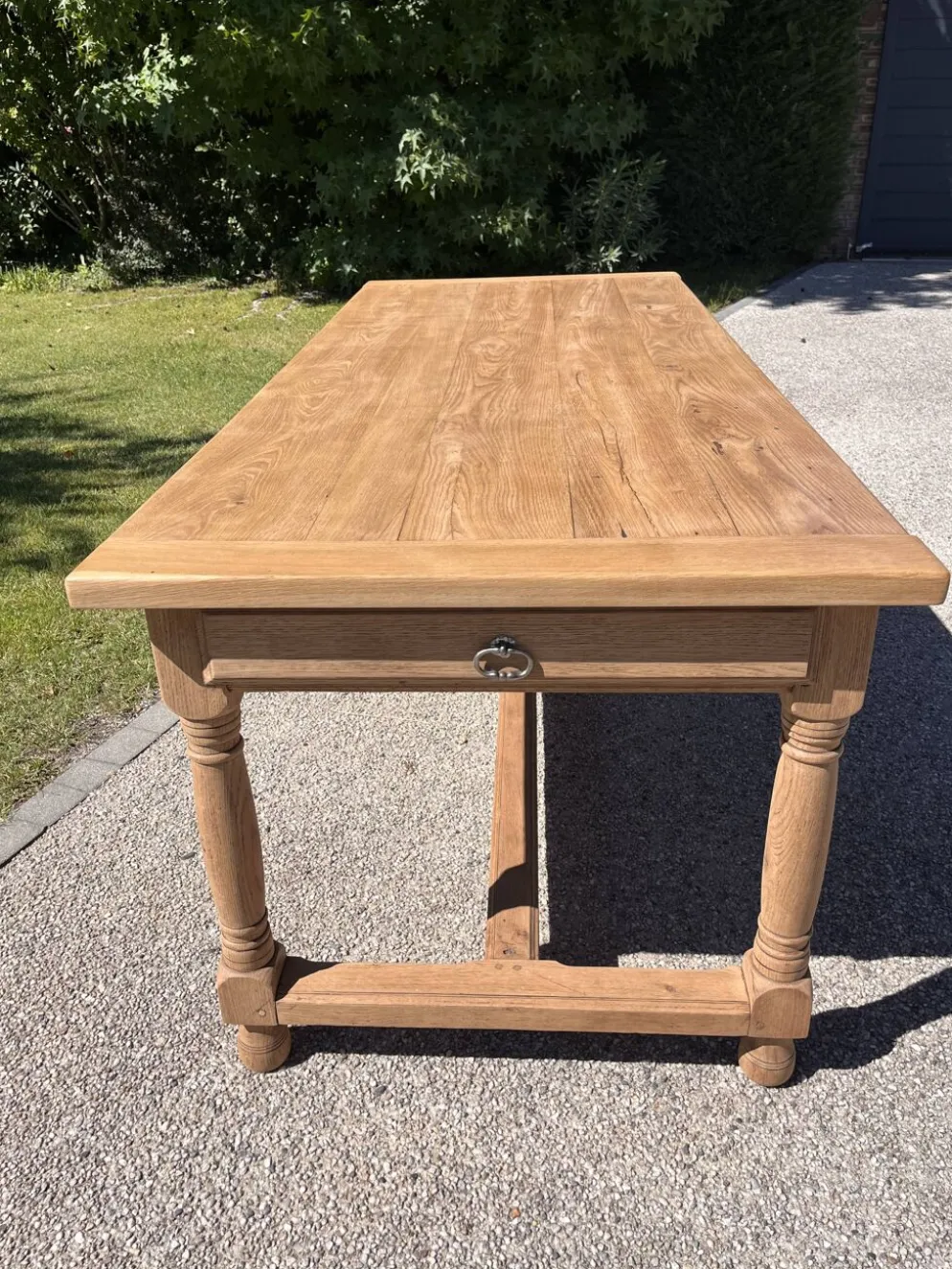 Grande table de ferme en chêne massif