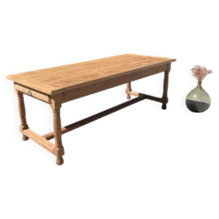 Grande table de ferme en chêne massif