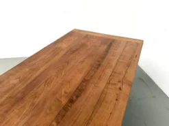 Grande table de ferme en merisier massif des années 1900