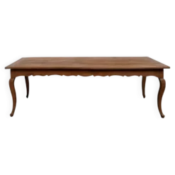 Grande table de ferme en merisier massif des années 1900