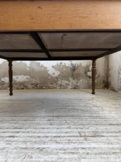 Grande table de ferme XL chêne « carrée » conférence 1950