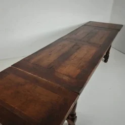 Grande table de monastère en chêne français 320/220 cm, début du 20e siècle