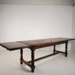 Grande table de monastère en chêne français 320/220 cm, début du 20e siècle