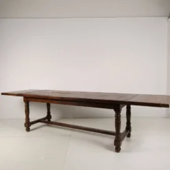 Grande table de monastère en chêne français 320/220 cm, début du 20e siècle