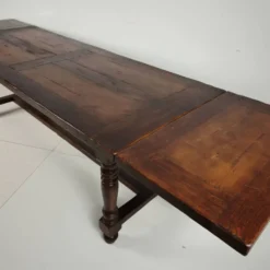 Grande table de monastère en chêne français 320/220 cm, début du 20e siècle