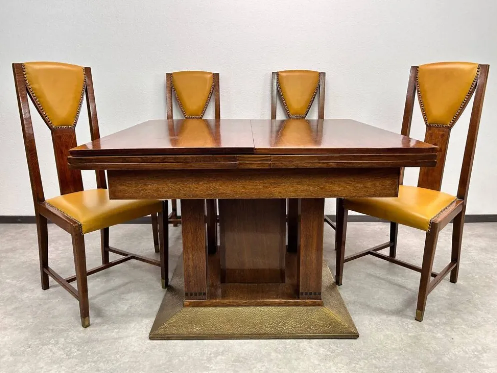 Grande table de salle à manger pour 16 personnes attr. à Joseph Maria Olbrich