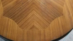 Grande Table de Salle à Manger Vintage 2m. Marqueterie en Chevrons