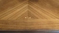 Grande Table de Salle à Manger Vintage 2m. Marqueterie en Chevrons