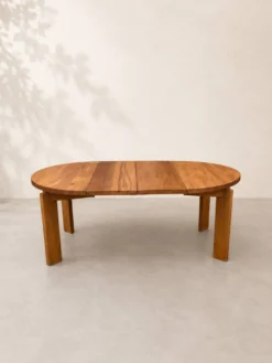 Grande table extensible Maison Regain en orme massif