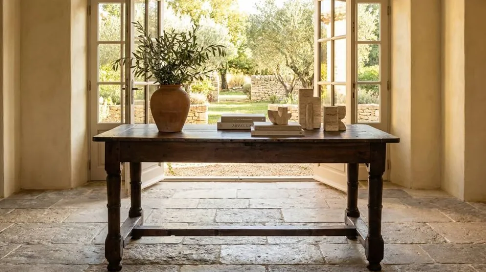Grande table Louis XIII d'époque en chêne massif
