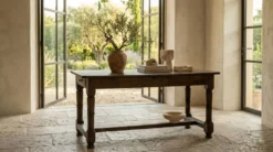 Grande table Louis XIII d'époque en chêne massif