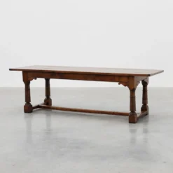 Grande table à manger en chêne français, style Renaissance, vers 1880